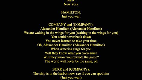 Alexander Hamilton Wait For It Lyrics Cheap Sale | www.flextechnologies.com