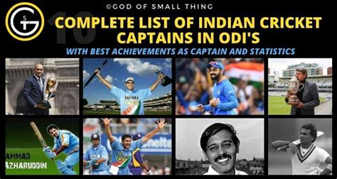 Indian Cricket Captains | Captain, Cricket, List