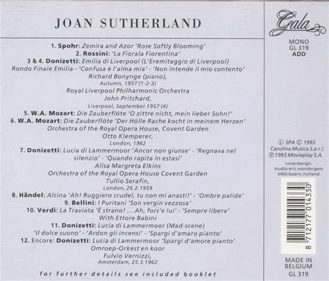 Joan Sutherland - Gala CD | eBay