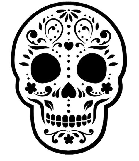 Simple Sugar Skull SVG | Etsy Canada