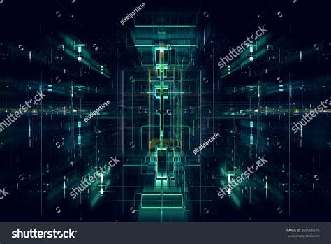 Abstract Digital Matrix Background Stock Illustration 355099676 | Shutterstock