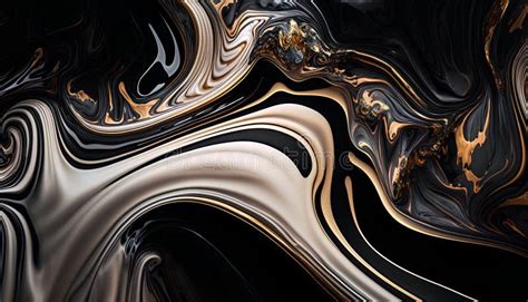 Abstract Black and Gold Marble Background. 3d Rendering, 3d ...