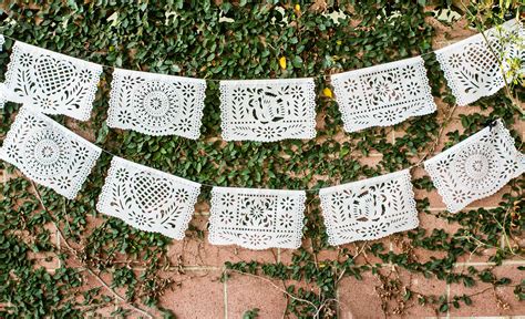 Beautiful White Papel Picado Banner - Ideal for Mexican Theme Weddings ...