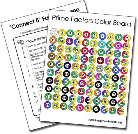 Factoring Game. Ink Friendly Prime Climb Hundred Chart. Printable Math ...