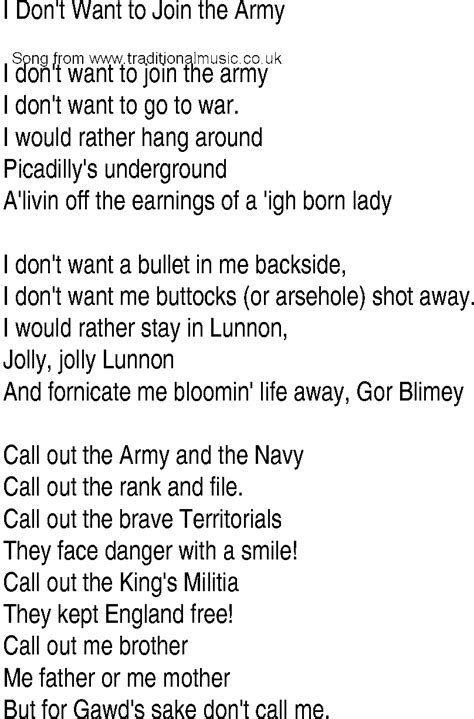 Army Engineer Song Lyrics - Army Military