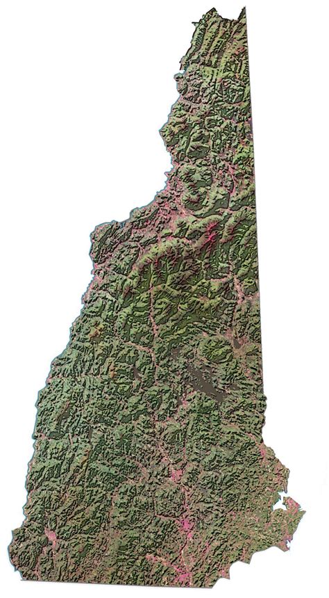 New Hampshire Lakes and Rivers Map - GIS Geography