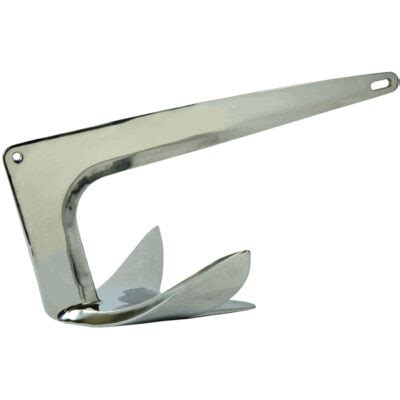 Stainless Steel 'Bruce' Claw Anchor - 7.5, 10 and 20kg sizes