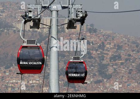 Venezuela - Caracas. The cable car in the Parque Nacional El Avila. In ...