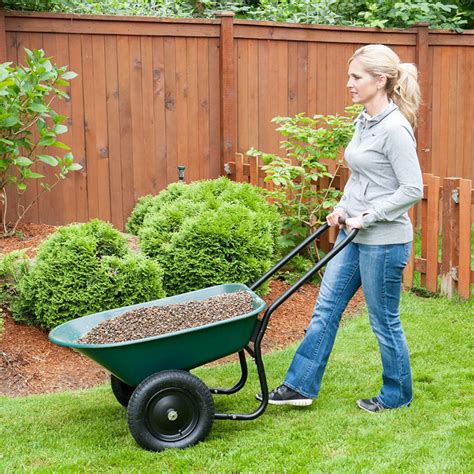 Heavy Duty Two Wheel Small Garden Wheelbarrow– Zincera