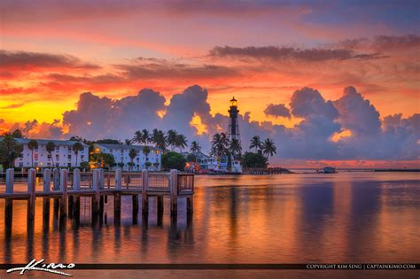 Hillsboro Beach Sunrise at the Inlet Lighthouse | HDR Photography by Captain Kimo