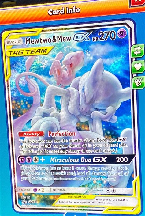 Mewtwo & Mew GX FA Tag Team Pokemon TCG Online SENT FAST SM191 DIGITAL ...