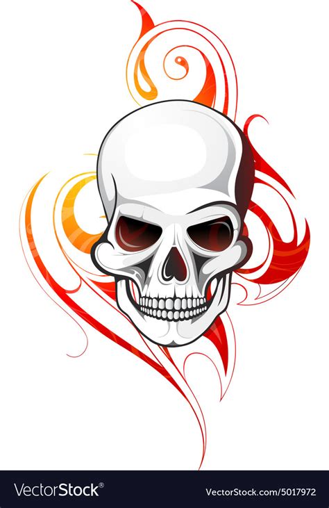 Skull tattoo Royalty Free Vector Image - VectorStock