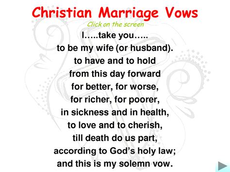 Traditional Wedding Vows | Marriage Verses