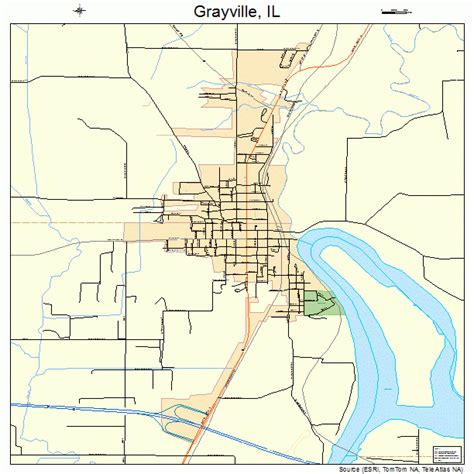 Grayville Illinois Street Map 1731165