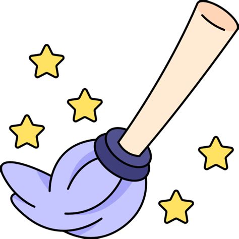 Flying broom Generic Thin Outline Color icon