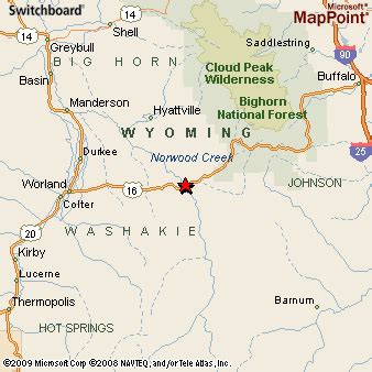 Where is Ten Sleep, Wyoming? see area map & more