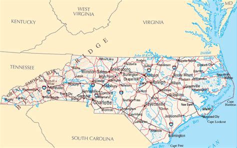 North Carolina Map