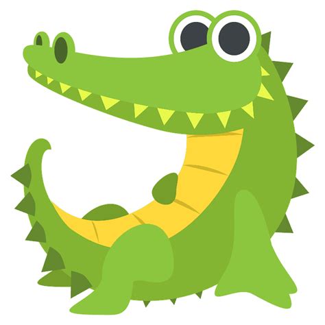 Crocodile emoji clipart. Free download transparent .PNG | Creazilla