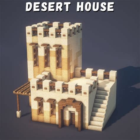 Minecraft Desert House | Minecraft, Minecraft designs, Minecraft ...