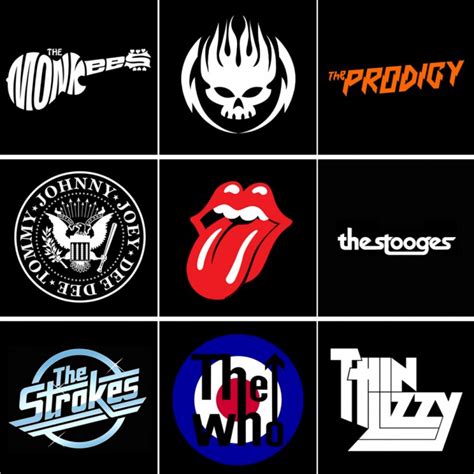 100 logotipos de la historia del rock | Paredro