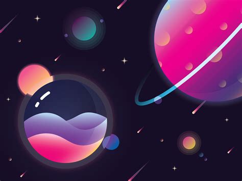 Space Illustration Wallpapers - Top Free Space Illustration Backgrounds - WallpaperAccess