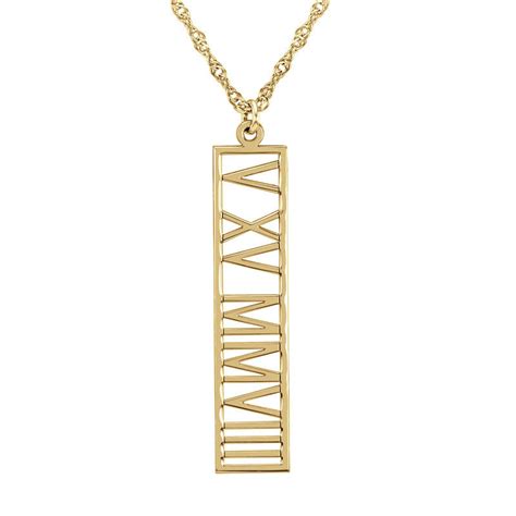 Roman Numeral Necklace - Be Monogrammed