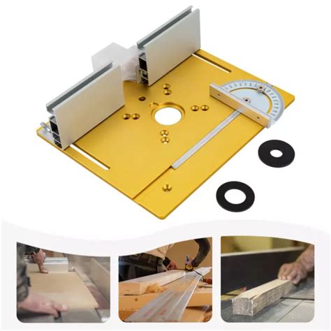 ROUTER TABLE INSERT Plate Wood Milling Flip Board Trimming Tools 7.87x9 ...