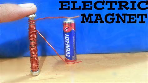 Make your Electric Magnet (Science Project) - YouTube