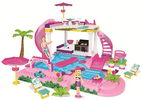 Mega Bloks Barbie: Build ‘n Style Pool Party 80228 – Gift To Gadget