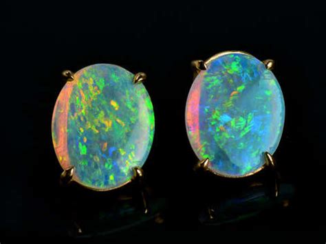 Australian Opal Stud Earrings