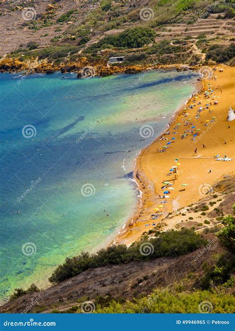 Ramla Bay stock image. Image of mediterranean, europe - 49946965