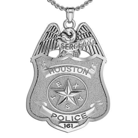 Personalized Texas Police Badge with Your Rank, Number & Department ...