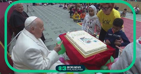 Pope Francis celebrates 87th birthday with children - CBS Philadelphia