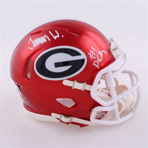 Travon Walker Signed Georgia Bulldogs Flash Alternate Speed Mini Helmet ...