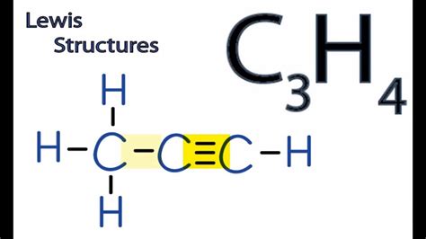 Methyl Acetylene Lewis Structure