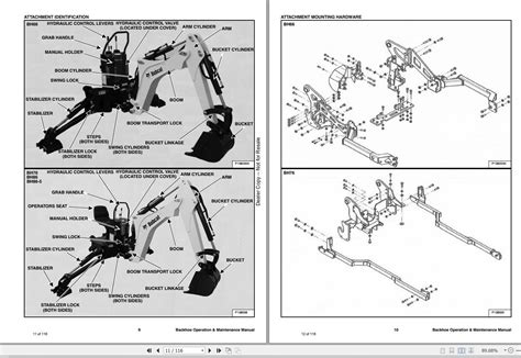 Bobcat Compact Tractor Backhoe BH66 BH76 BH86 BH86-5 Operation and Maintenance Manual 7376988 ...