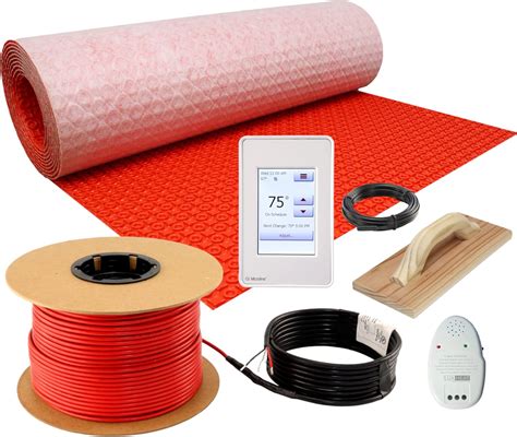 LuxHeat Electric Radiant Floor Heating System - 60sqft (120Volt) Heater Wire, OJ Microline ...