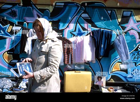 Brick Lane Market London England UK Stock Photo - Alamy