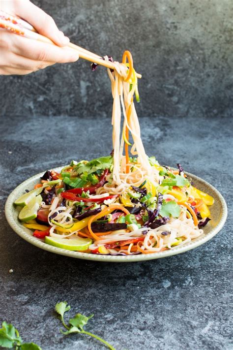 Rainbow Noodle Salad - Healthy Green Kitchen