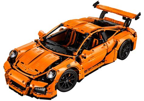 Lego Technic Porsche 911 GT3 RS (42056): Orange or camouflage - the result | zusammengebaut