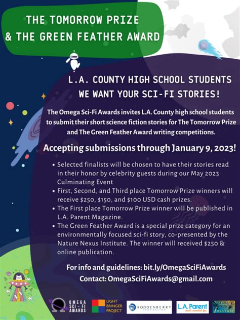 Teen Writers from Across Los Angeles Can Enter the Tomorrow Prize ...