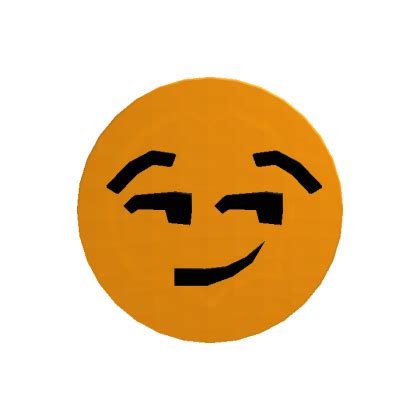 Smirk Emoji Head - Roblox