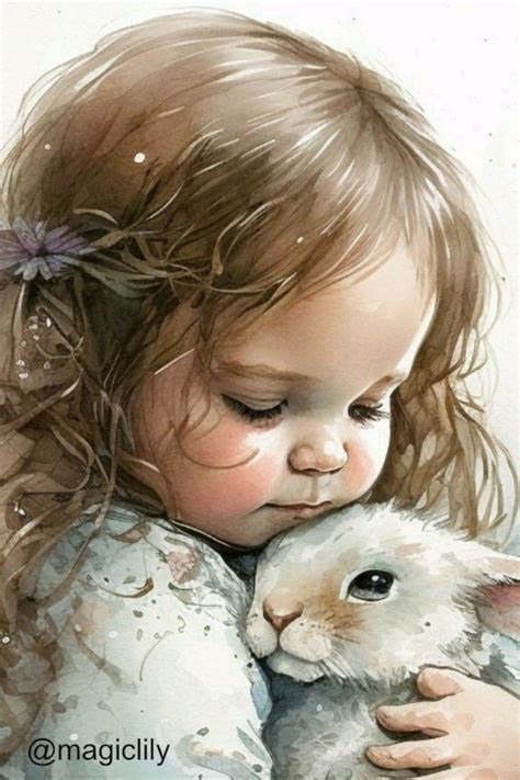 Pin by Ana Andrea on Interesting pictures in 2023 | Bunny watercolor, Easter illustration, Bunny art