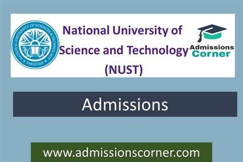 NUST University Islamabad MPhil PhD Admissions Fall 2023