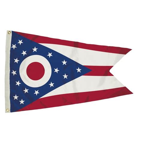 Lowe's 5-ft W x 3-ft H State Ohio State Flag | 2342051 | Ohio flag, Ohio state flag, Fabric flags