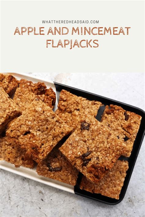 Apple and Mincemeat Flapjacks Recipe - What the Redhead said | Recipe | Baking, Tray bakes ...