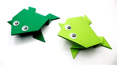 Paper Craft Jumping Frog Clipart