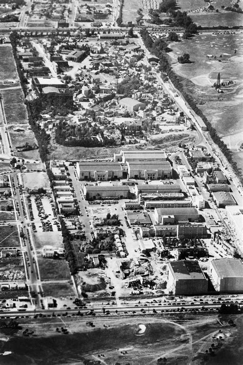 Century City (aka 20th Century Fox backlot), circa 1940. | Aerial view, Century city, Aerial