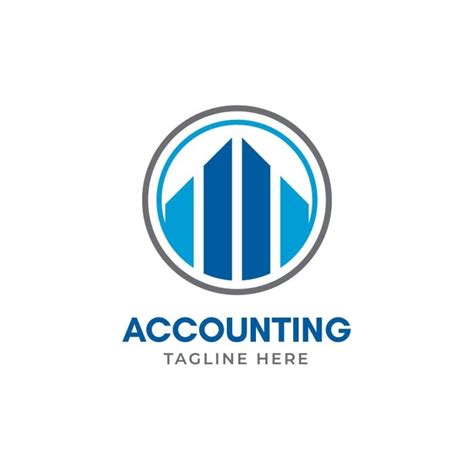 Free Simple Flat Accounting Services Logo template