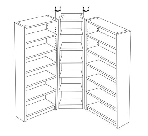 Hackers Help: Doors for BILLY corner unit? - IKEA Hackers | Corner bookshelf ikea, Ikea billy ...